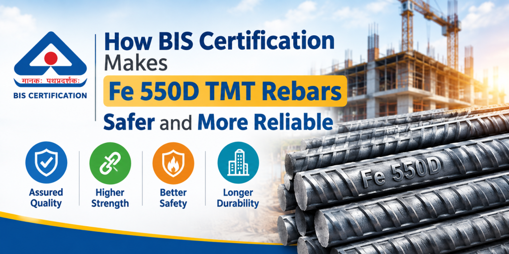 BIS Certified Fe 550D TMT Bars: Safety & Reliability